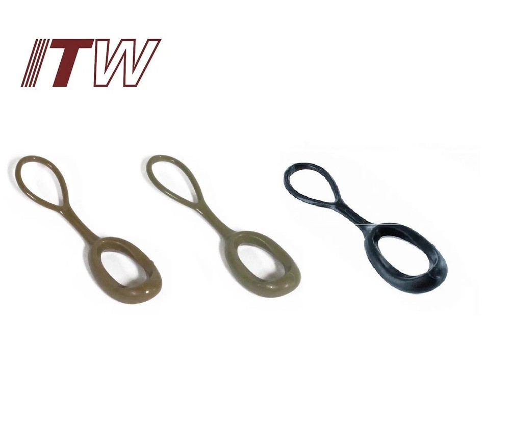ITW GT ZIPLINE ALPHA ZIPPER PULL  REPAIR SILENT PULL TAB GHILLIETEX ( 4 PACK)
