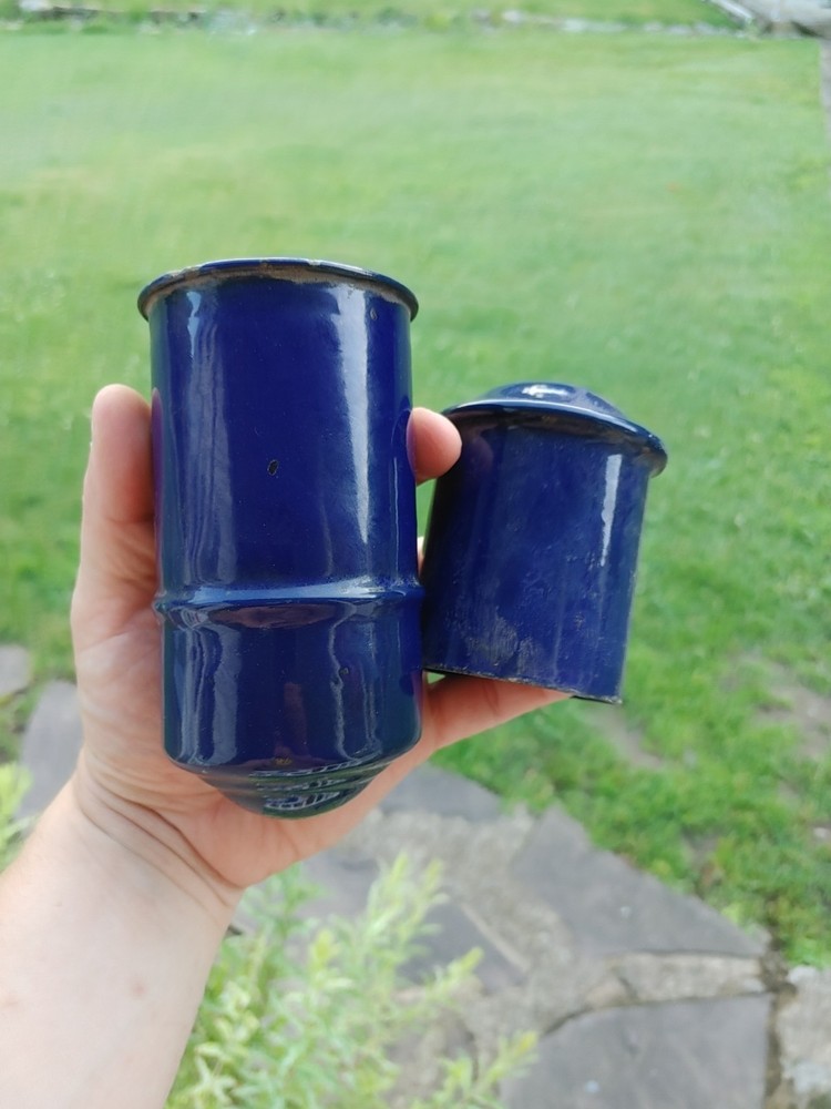 Antique Cobalt Blue Coal Mining Vaporizer