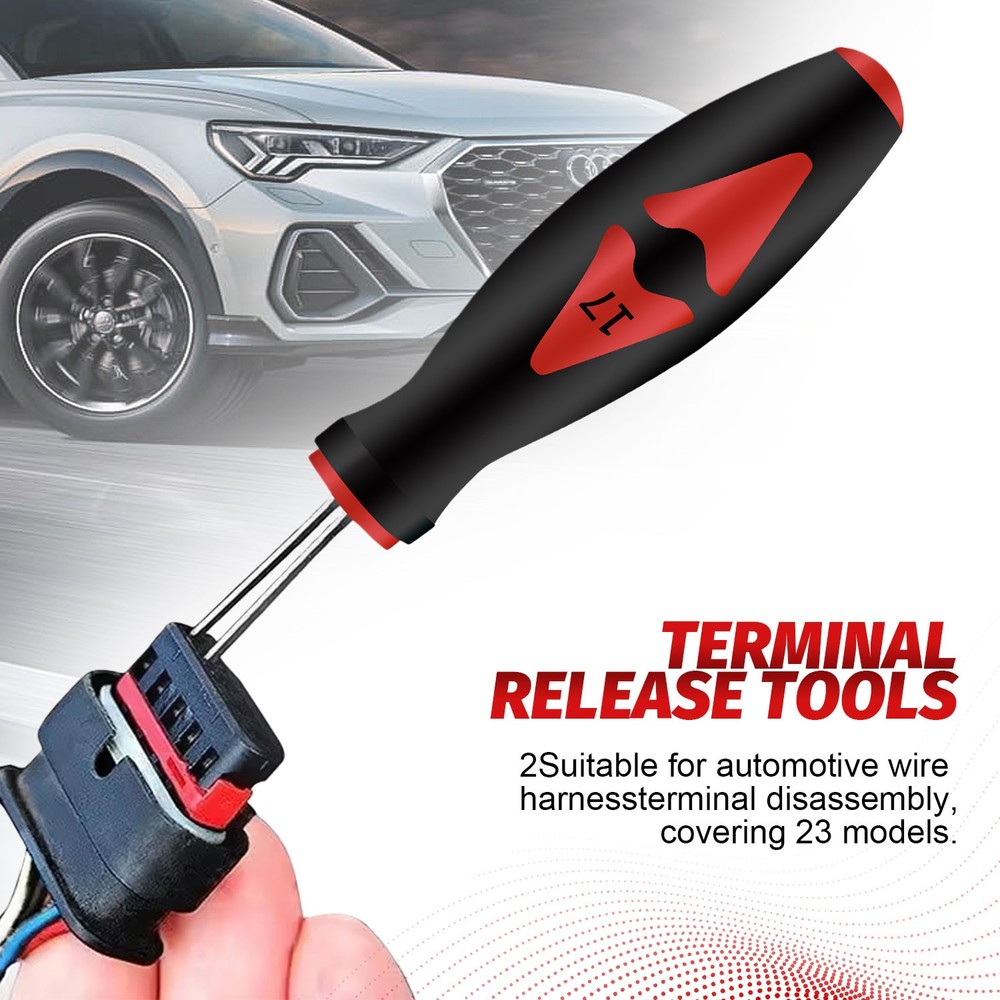 23pcs Universal Terminal Connector Release Tool Kit Extractor Removal Tool Set