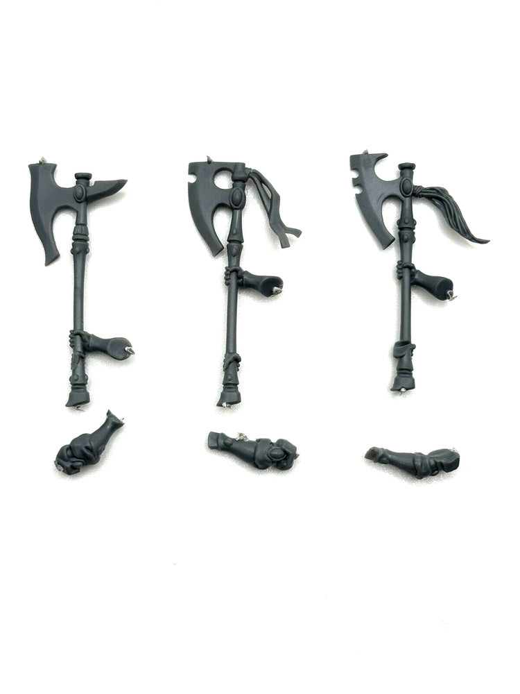 Warhammer High Elf White Lions Axe Bits x3