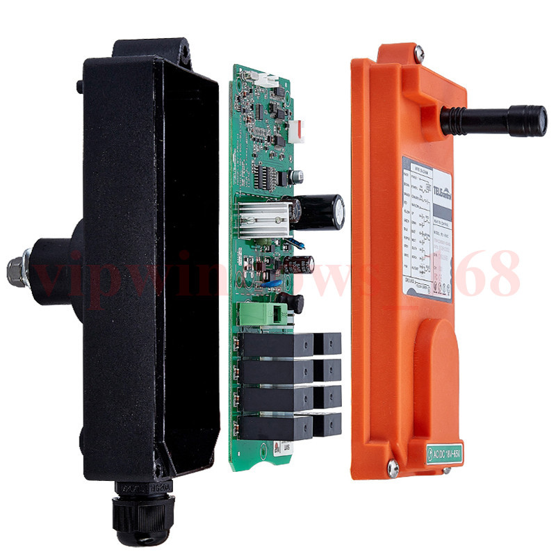 Industrial Wireless Crane Remote Control Transmitter Push Button Switch F21-E2
