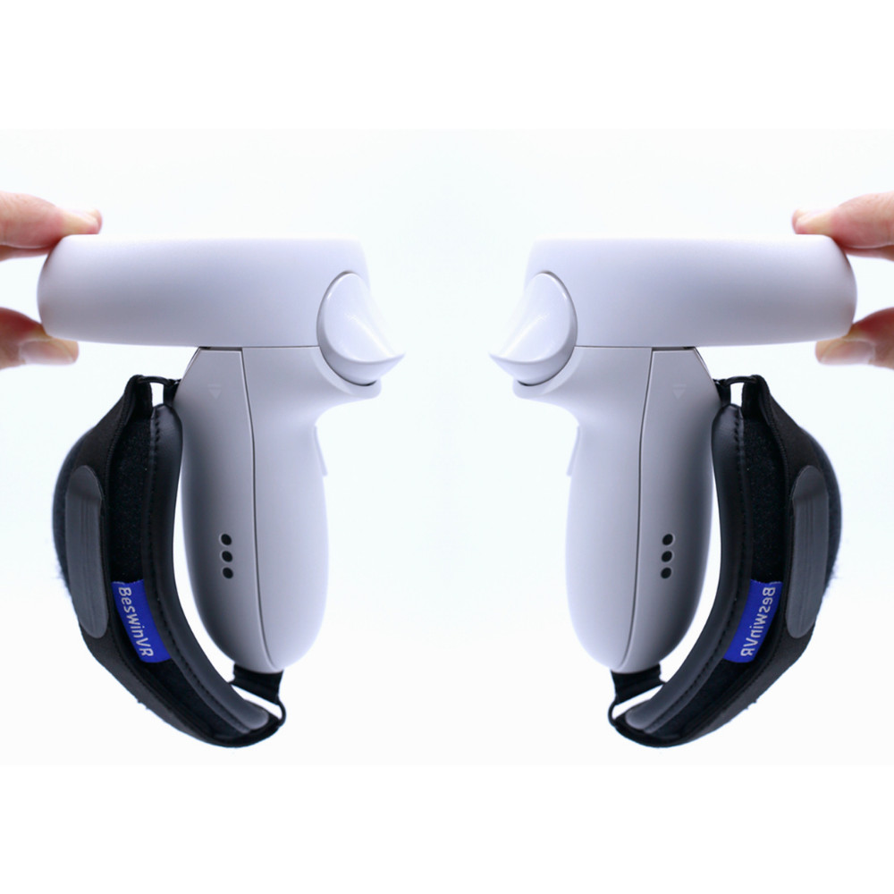 BeswinVR Controller Grips for Anker Charging Dock Meta Quest 2  (Black, 1 Pair)