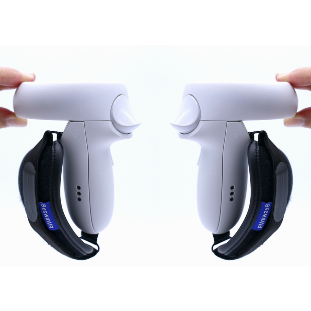 BeswinVR Controller Grips for Anker Charging Dock Meta Quest 2 (Black, 1 Pair)
