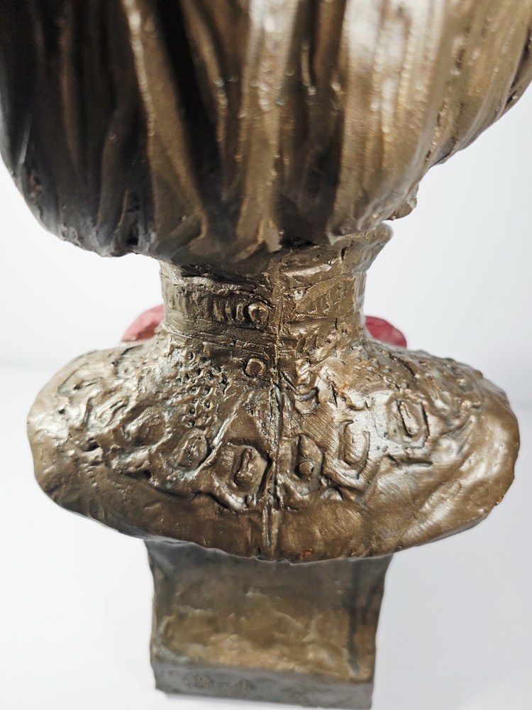 Trace Guthrie 1996 Victorian Woman Bust, Fired Clay, 19", Signed