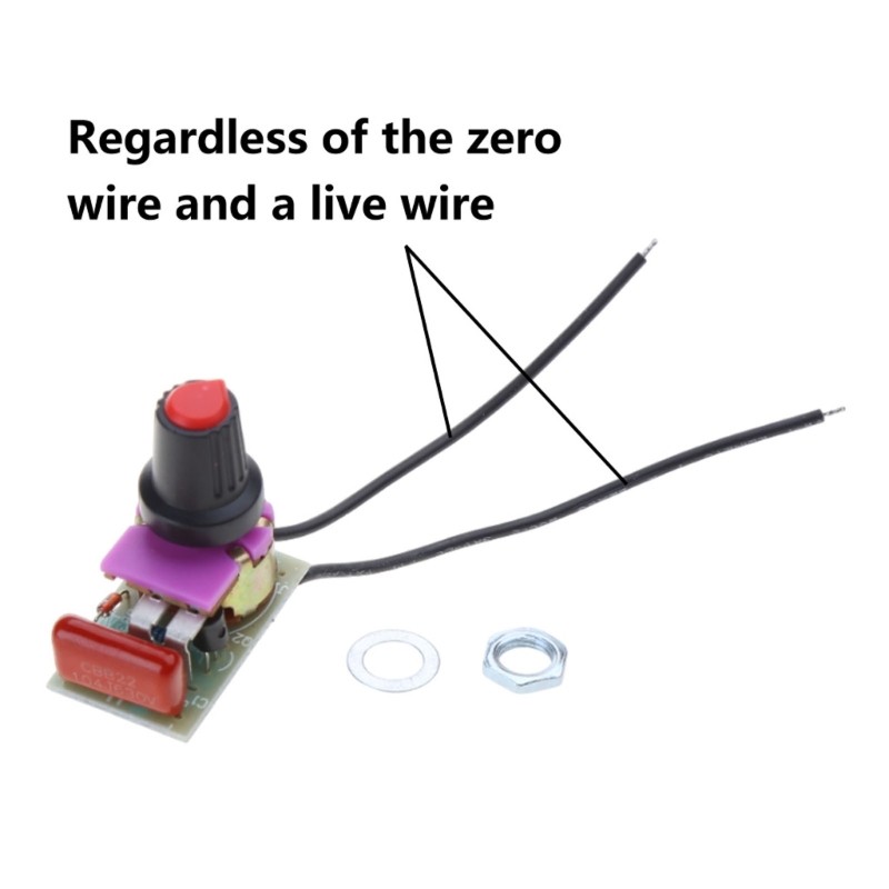 Dimmer Module 100W with Switch Speed Regulation Module DIY Kit For