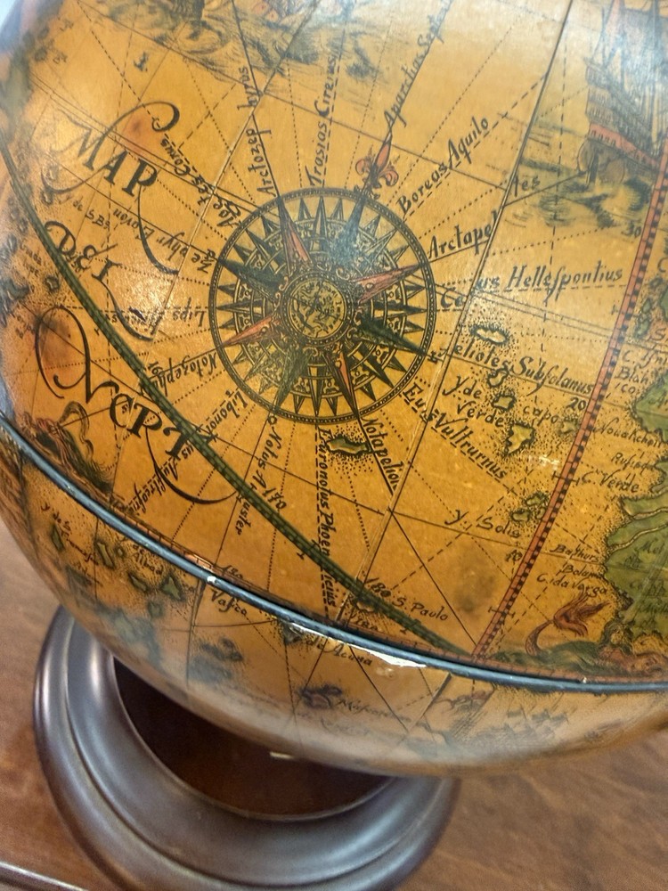 Vintage Italian Globe Table Top Dry Bar