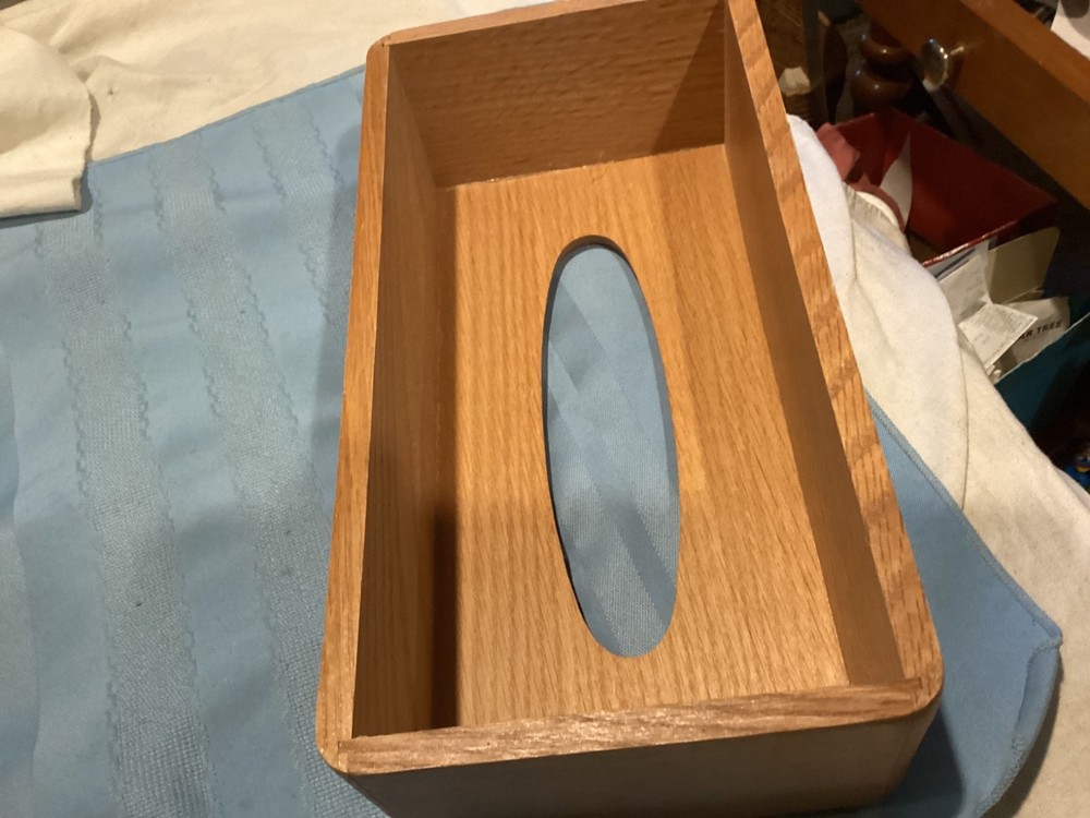 New Solid Wood Tissue Box Cover