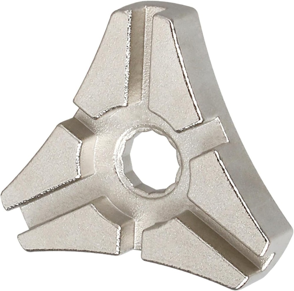 6 Slot Triangular Bicycle Spoke Wrench Repair Maintenance Tool 1 Pc Silver