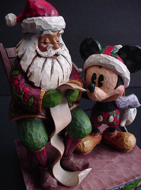 Jim Shore CHECKING IT TWICE Mickey Mouse Santa Figure