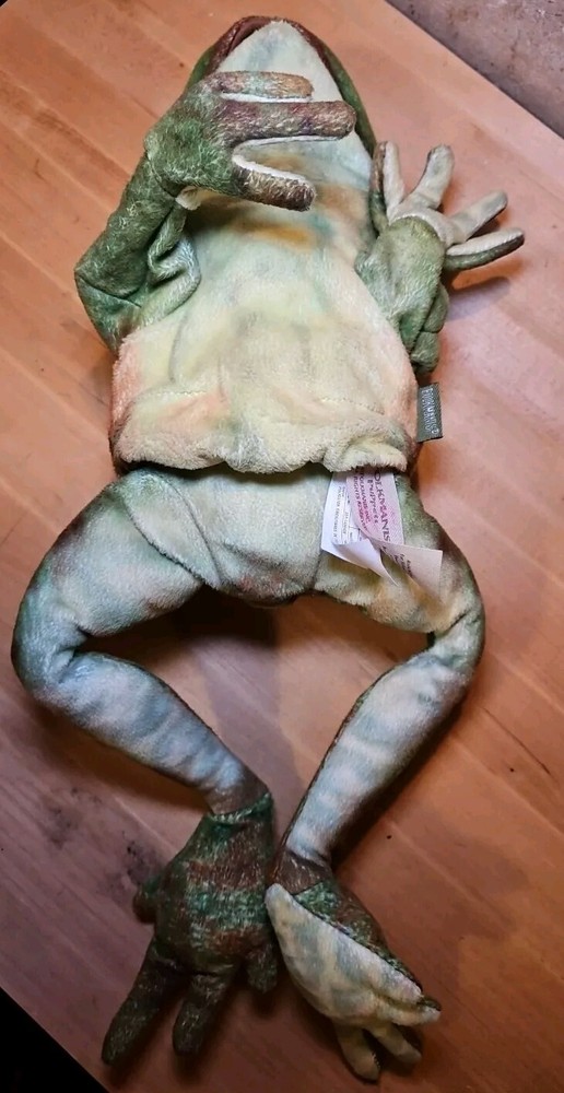 Folkmanis Jumping Frog Hand Puppet Plush RETIRED
