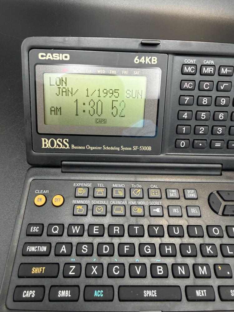 Casio B.O.S.S. Organizer SF-5300B Tested/Works