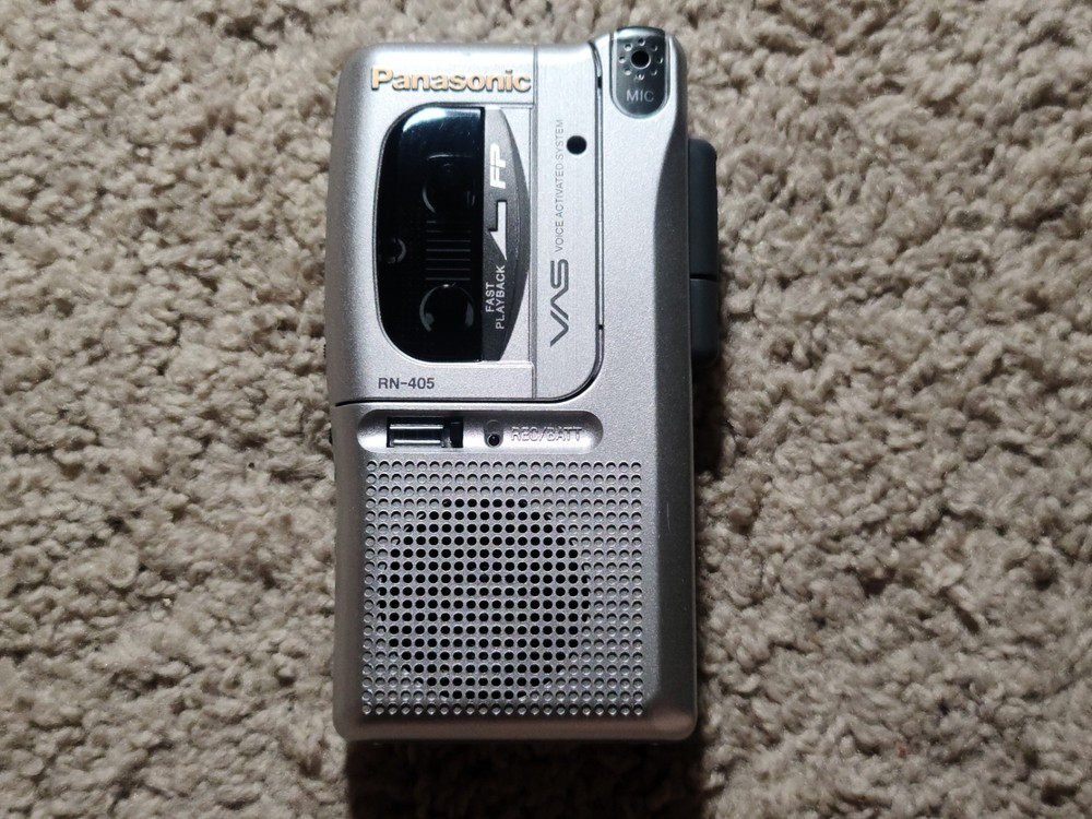 Panasonic RN-405 VAS Voice Activated System Handheld Cassette Recorder
