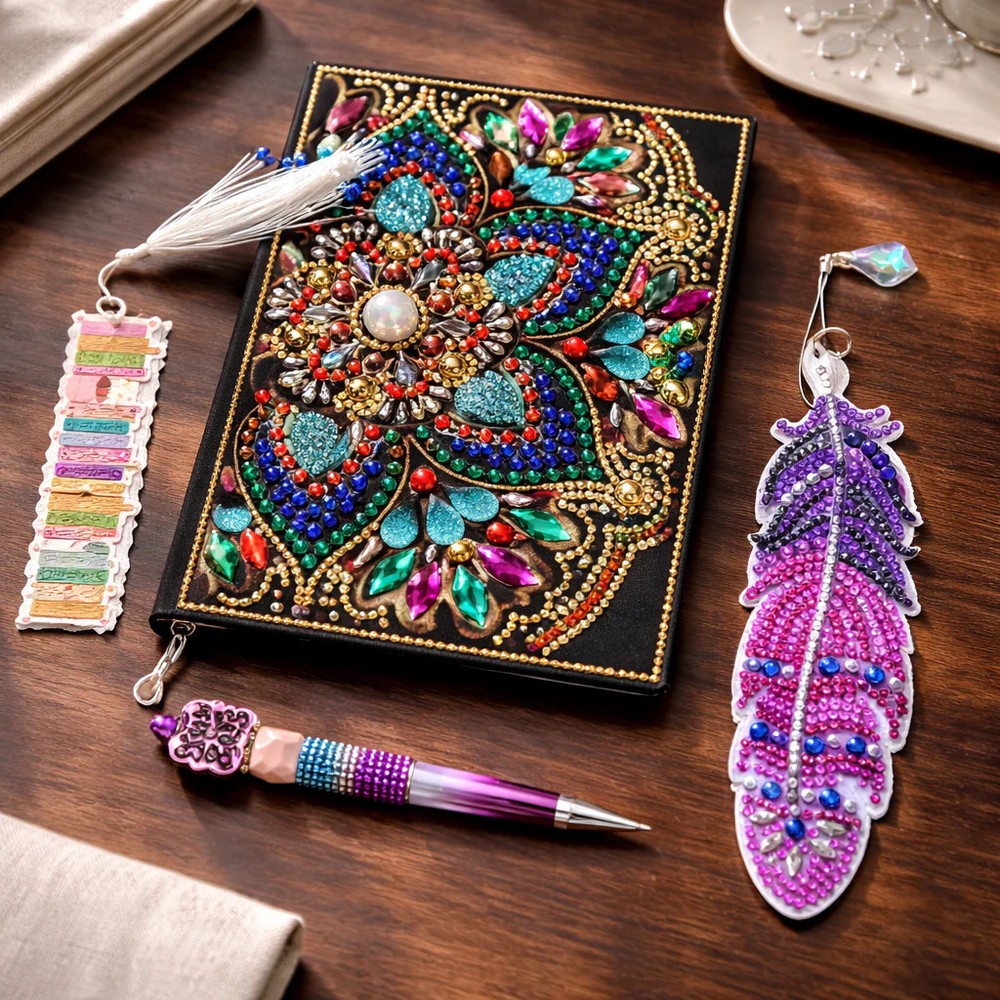 Colorful Boss Babe Bundle-includes Notebook, 2 Bookmarks & Pen