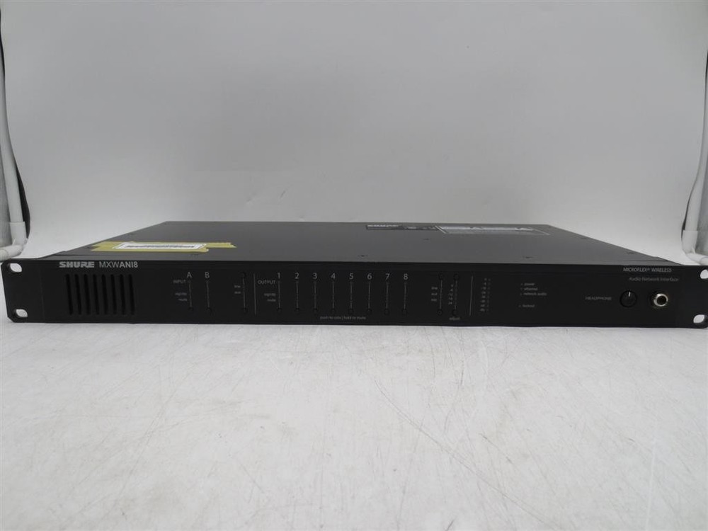Shure MXWANI8 Microflex Wireless 8-Channel Audio Network Interface