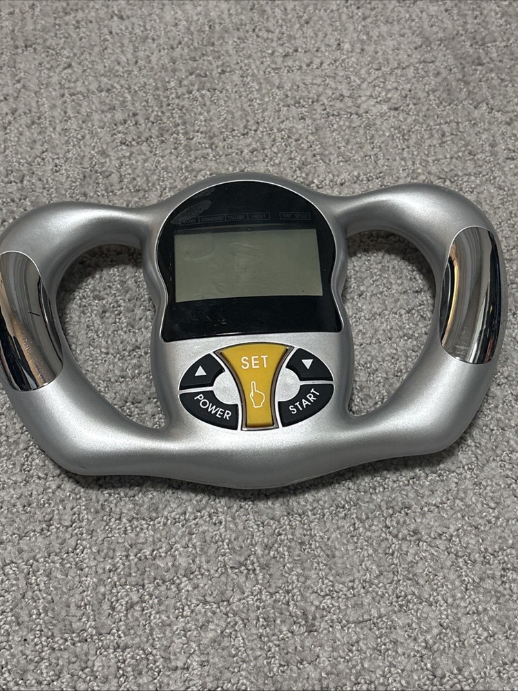 Handheld Body Fat Analyzer with Calorie BMI Measurement Digital Screen