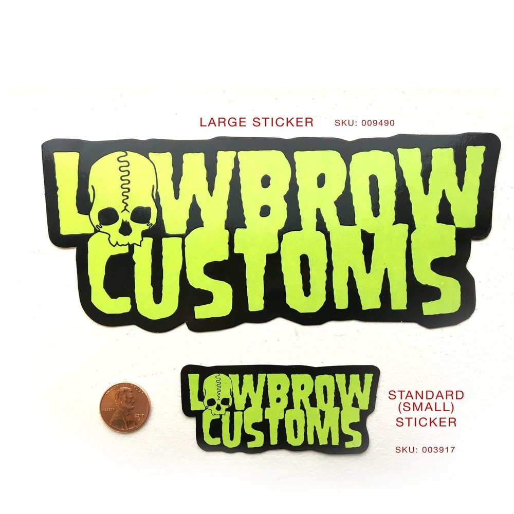 Lowbrow Customs Logo Sticker
