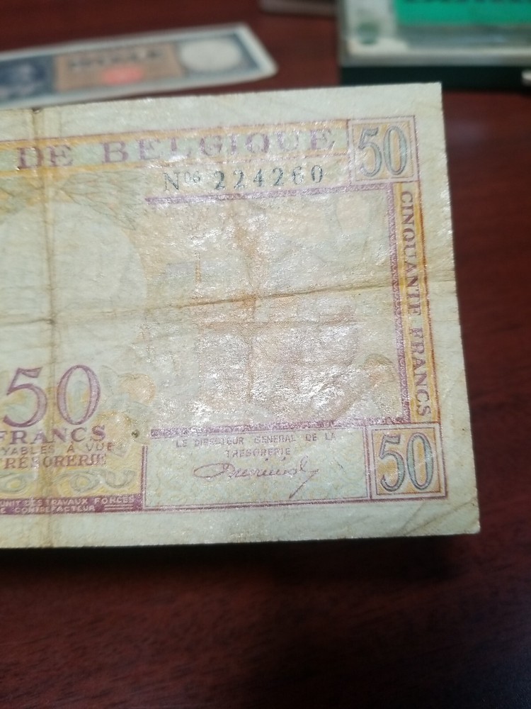 Belgium 50 Frank Banknote 1956