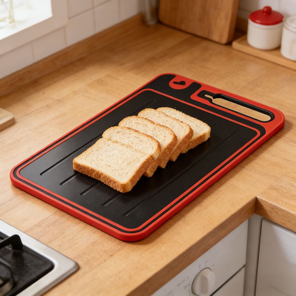 Cutting Board Built In Sharpener Double Pure And PP Material Kitchen Cutting