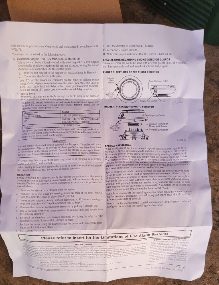 Johnson Controls J2351 Fire Alarm