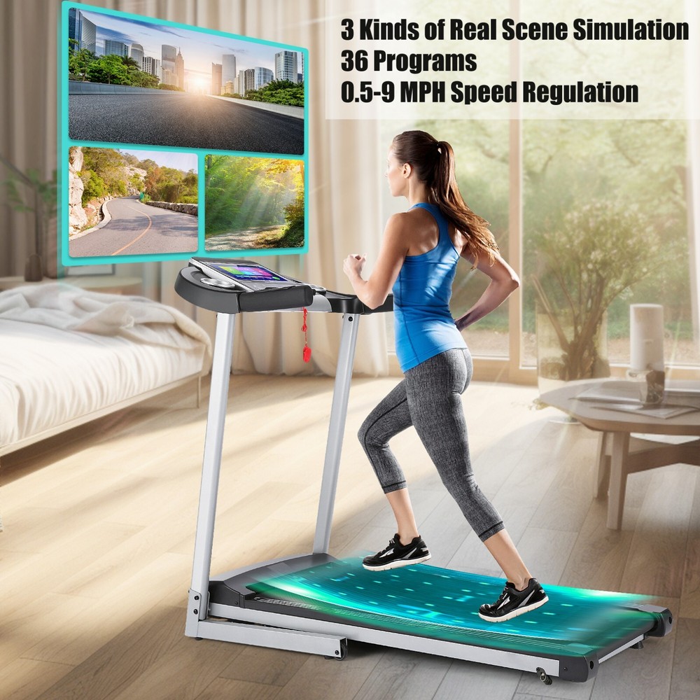 👟Electric Motorized Treadmill 3.25HP Folding Running Machine with Incline 👟