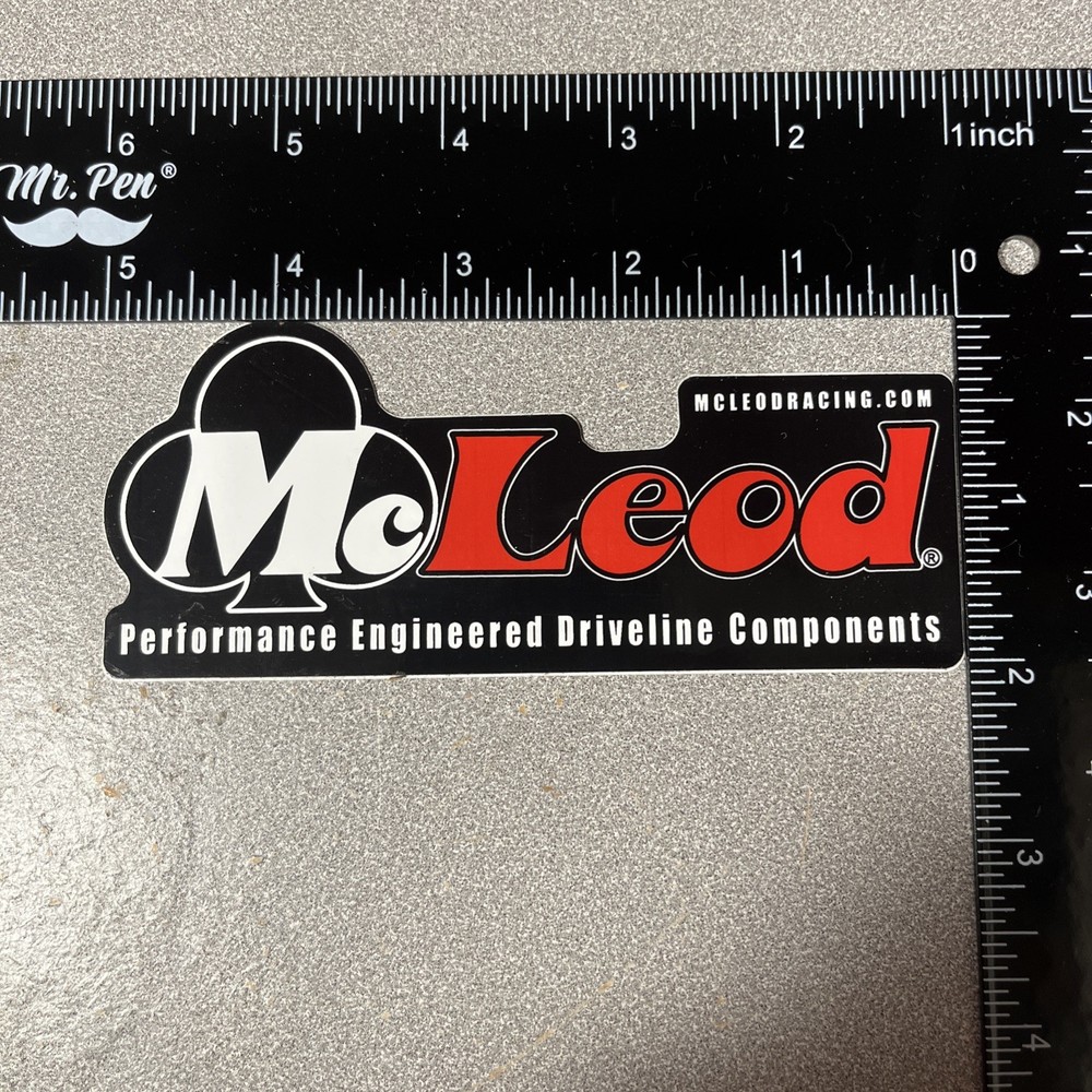 McLEOD PERFORMANCE ENGINEERED DRIVETRAIN COMPONENTS racing sticker/decal 5”x2”