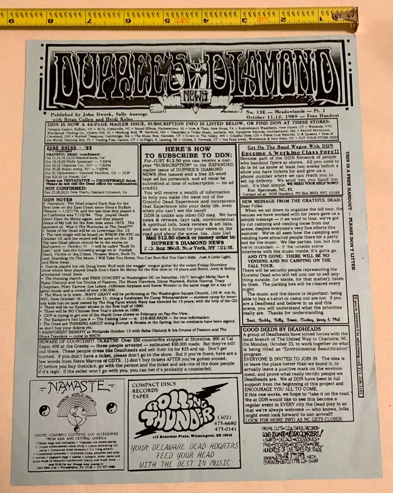 🔥 Dupree's Diamond News  -  Issue 13 E - 1989 🔥