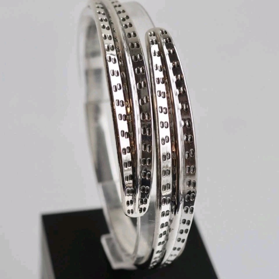 Vintage. David Andersen from the 1960s.Saga Silver Bangle