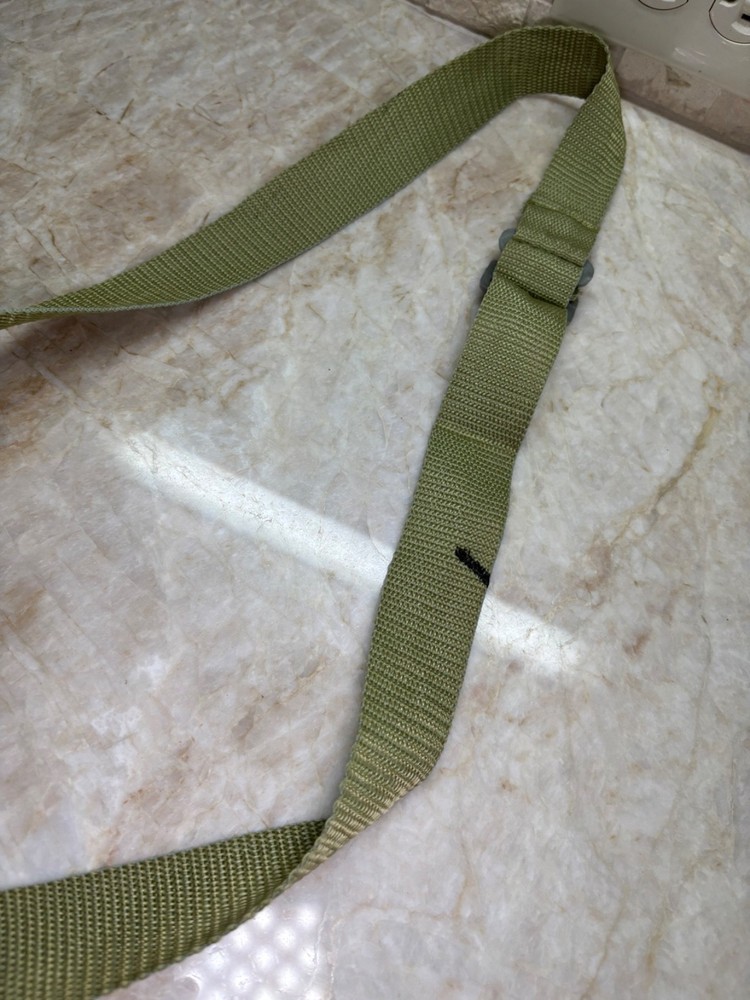 VINTAGE Wool & Galvanized Metal Canteen With Strap