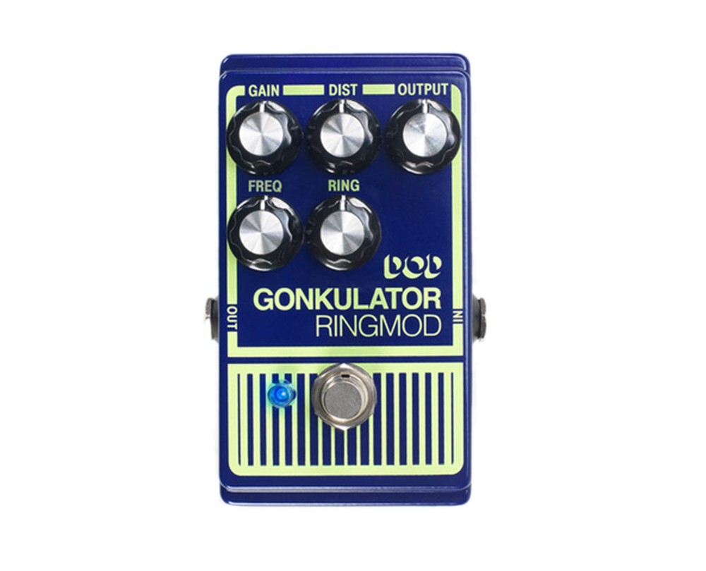 DOD Gonkulator Ring Modulator Pedal + Gator Patch Cable 3 Pack