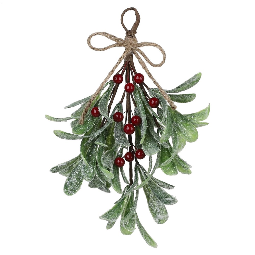 Artificial Mistletoe with Hanging String Rope