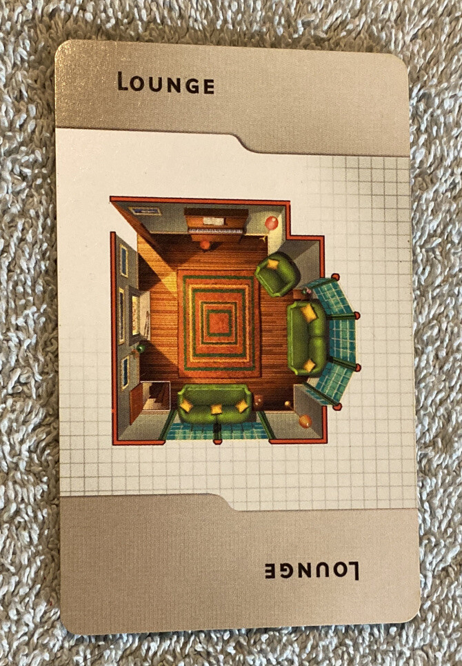 Clue 2005 Room Card Lounge Replacement Piece