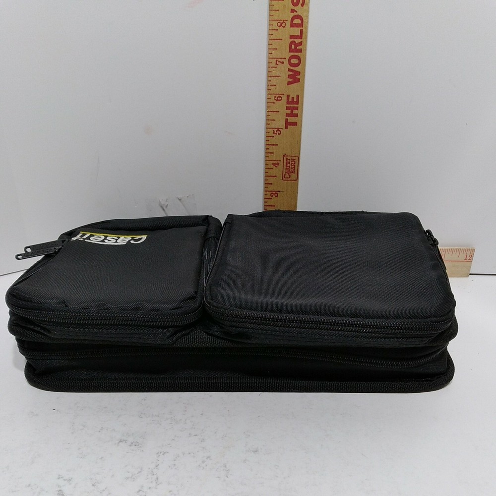 Vintage Case It CD Case Holder Organizer Black
