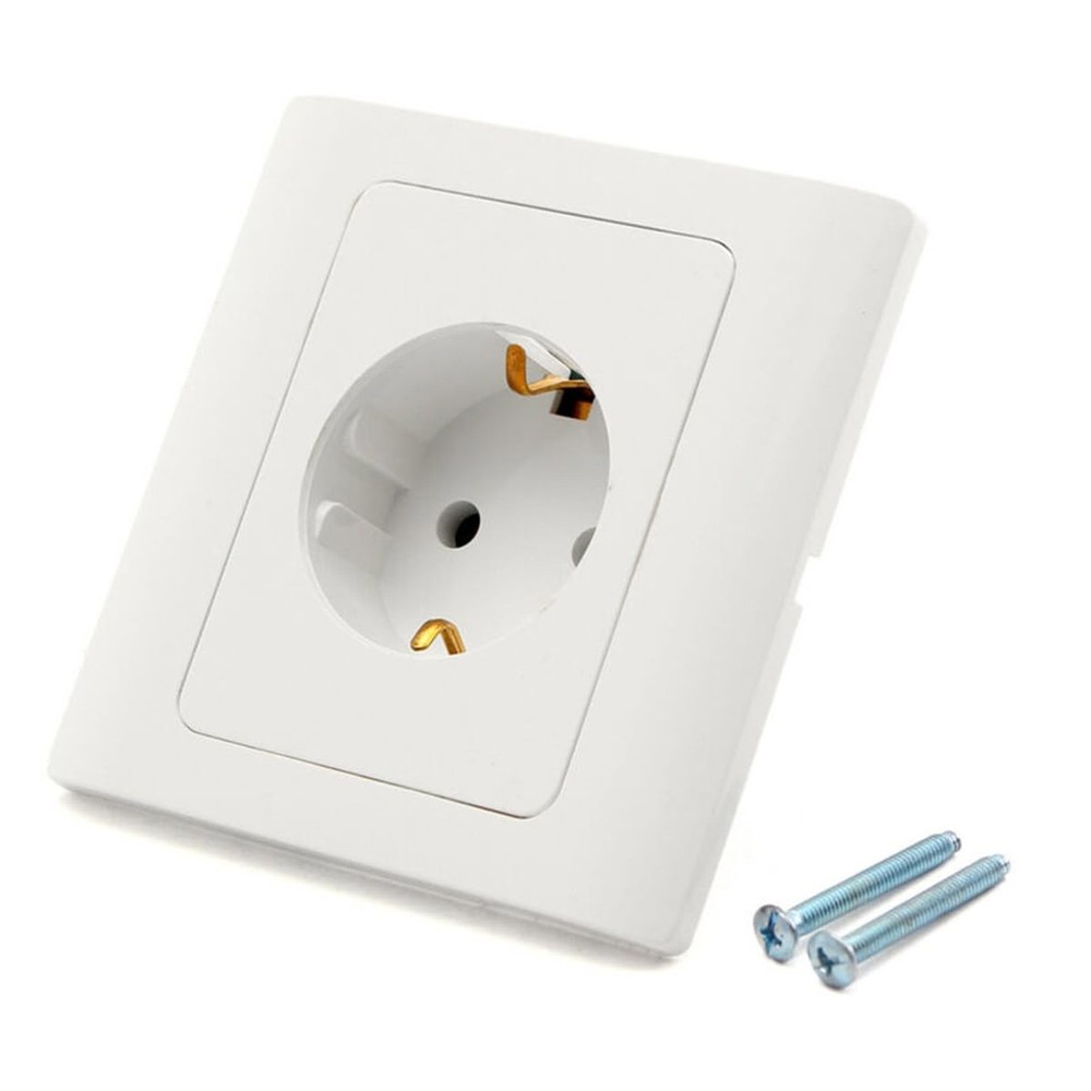 Single EU German Standard Electrical Plug Socket Wall Power Outlet Panel 16A ...