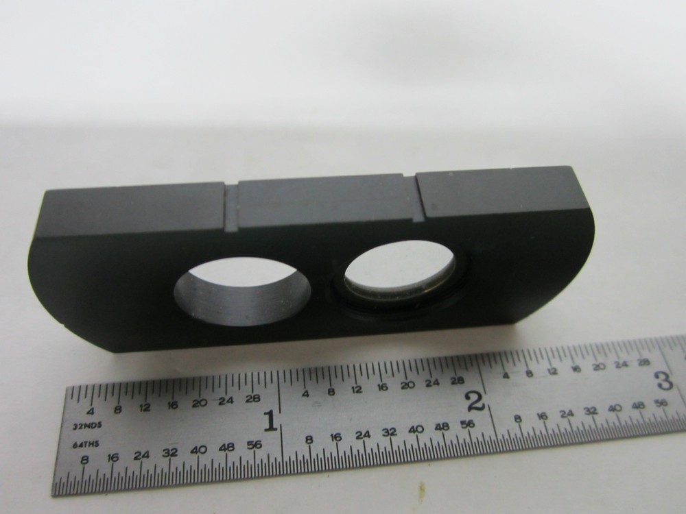 MICROSCOPE PART FILTER SLIDE + LENS OPTICS AS IS BIN#R5-23