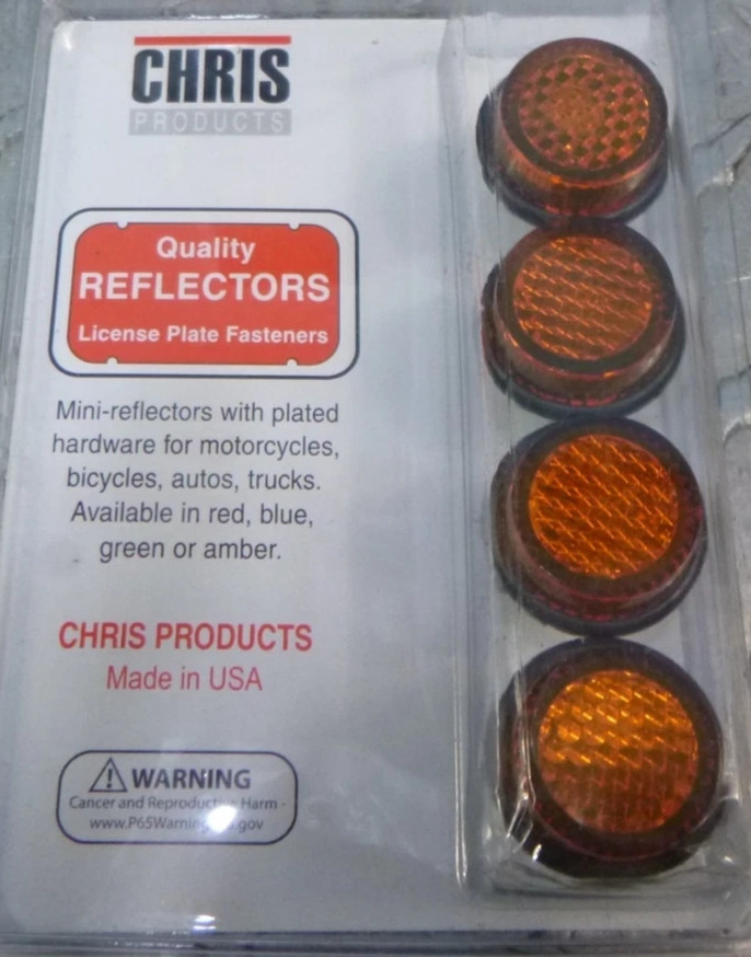 Chris Products Reflectors 4 Pack Amber CH4A