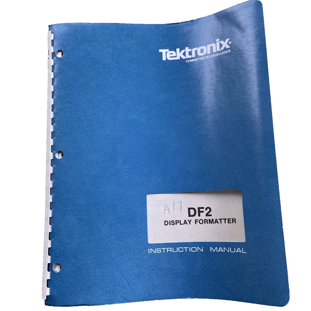 1983 TEKTRONIX DF2 Display Formatter Instruction Manual Vintage Computer Tools