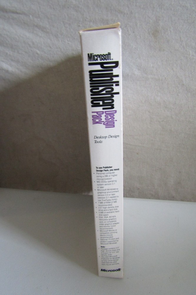 MICROSOFT PUBLISHER DESIGN PACK - SOFTWARE - 1994