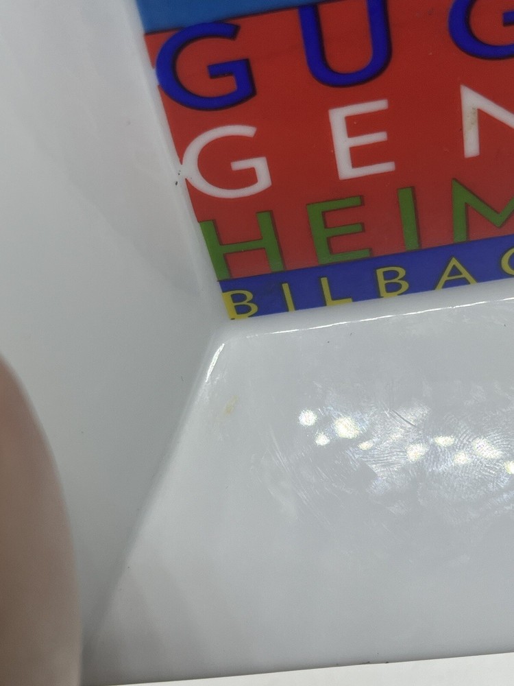 Guggenheim Bilbao Ceramic Square Dish EUC