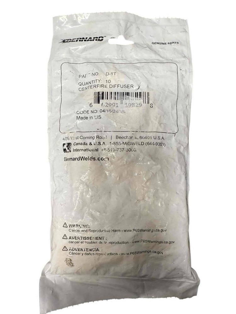 NEW 10 Pack of Bernard D-1T Centerfire Diffusers