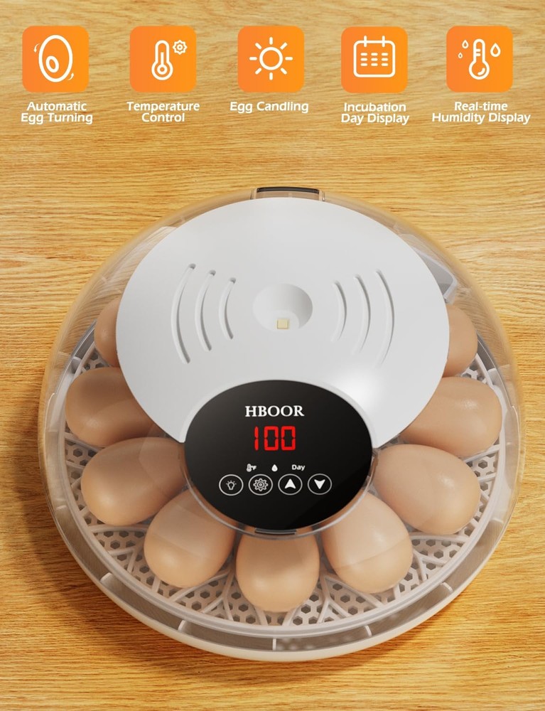 Incubators for Hatching Eggs, Egg Incubator with Automatic Turning and...