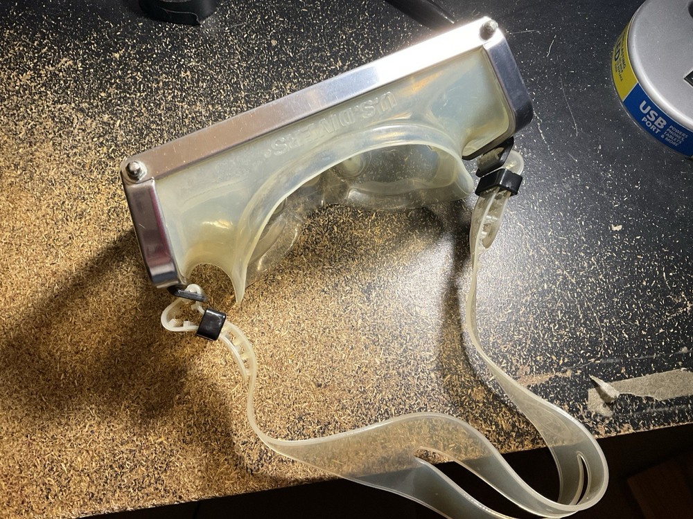 vintage scuba mask