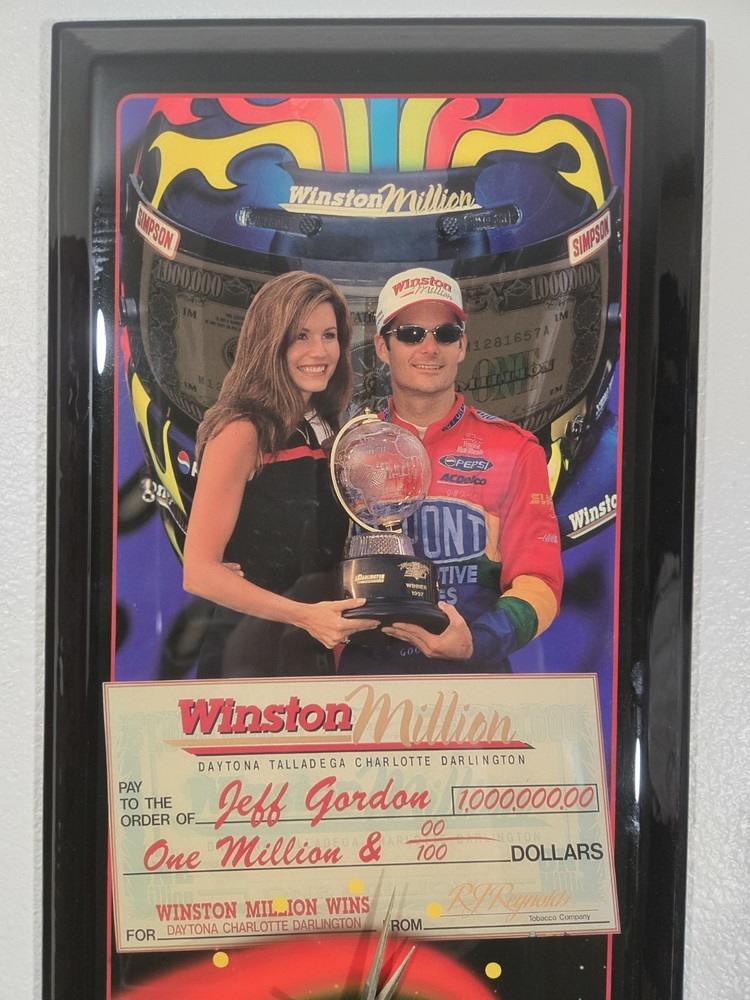 Jeff Gordon Wall Clock Jebco Winston Cup Million