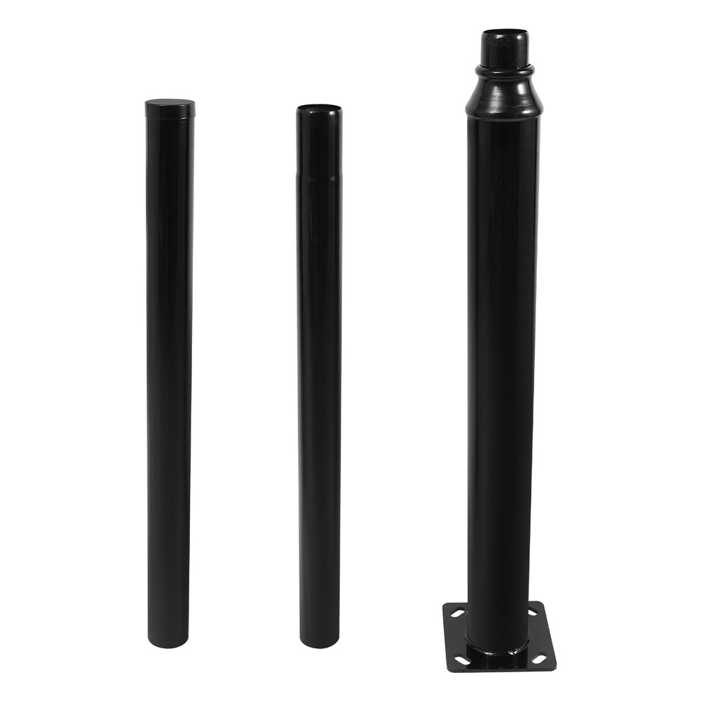 3M Outdoor Split Street Light Pole Size Pole Courtyard Lighting Post 114+76mm