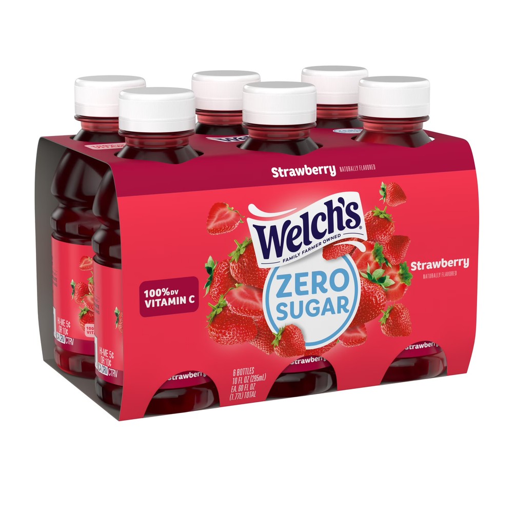 Welch’s Strawberry Zero Sugar Beverage 10 fl oz Bottle