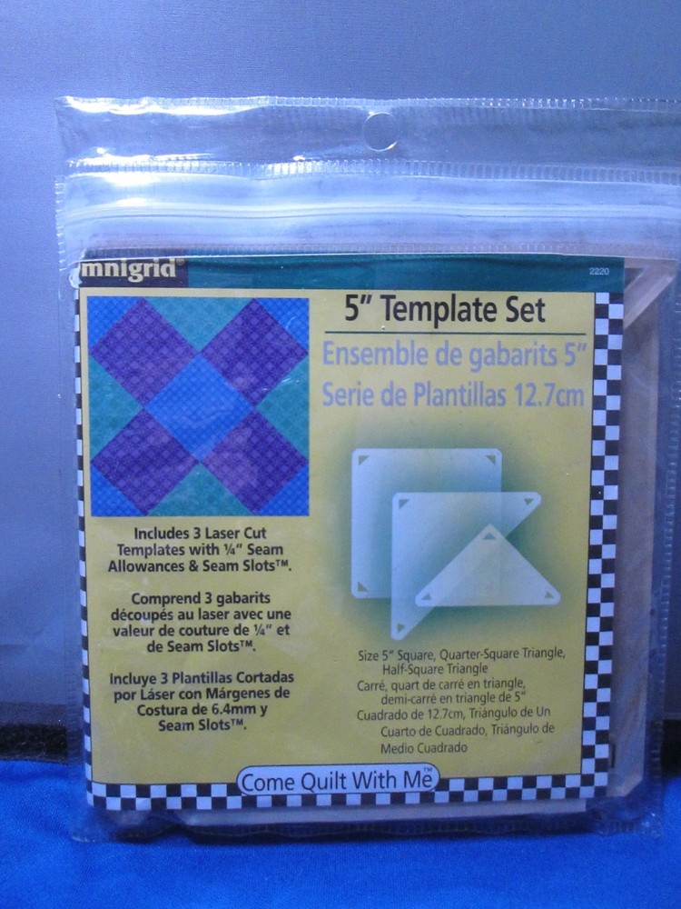 Omnigrid Quilting Templates - 5" Set