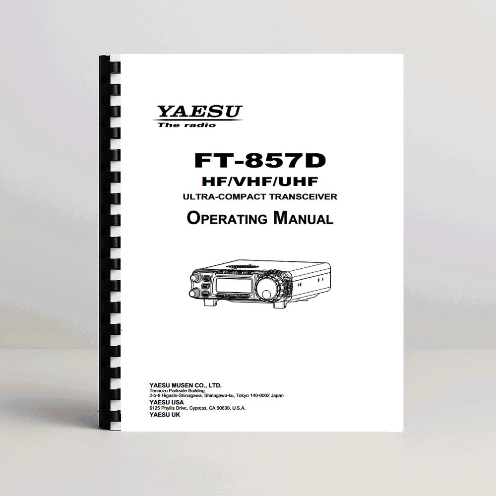 Yaesu FT-857D Transceiver operating manual