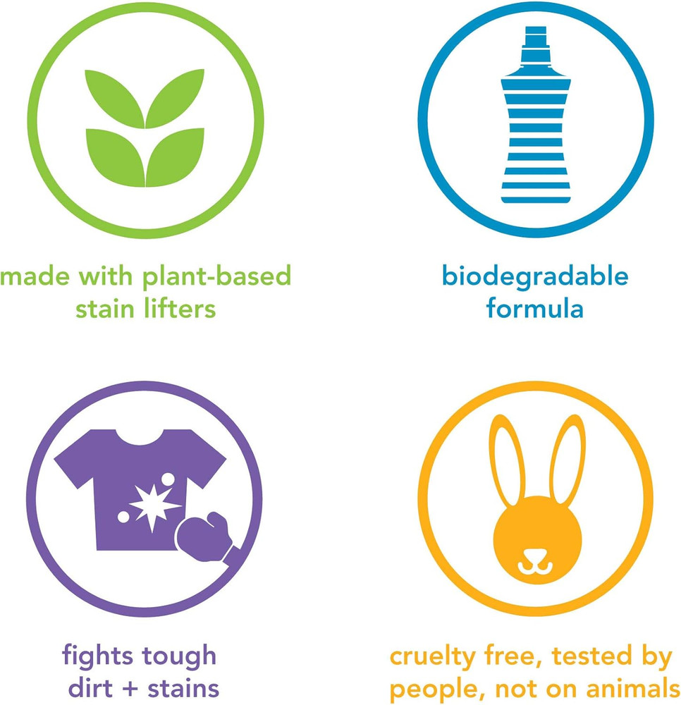 Liquid Laundry Detergent, Fresh Air, 66 Loads per Bottle, Biodegradable Formula,