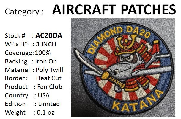 DIAMOND DA20  - 3” Cloth Patch - AC20DA