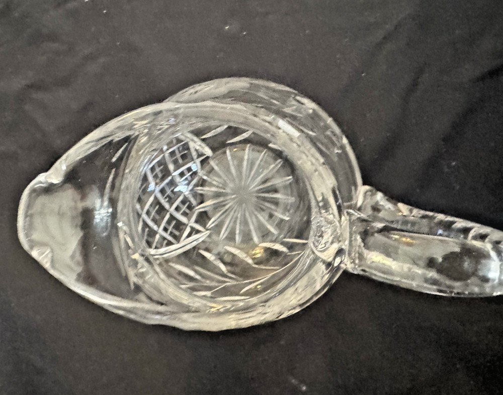 CRYSTAL PITCHER, CREAMER, WINE, & WHATEVER. NWOT