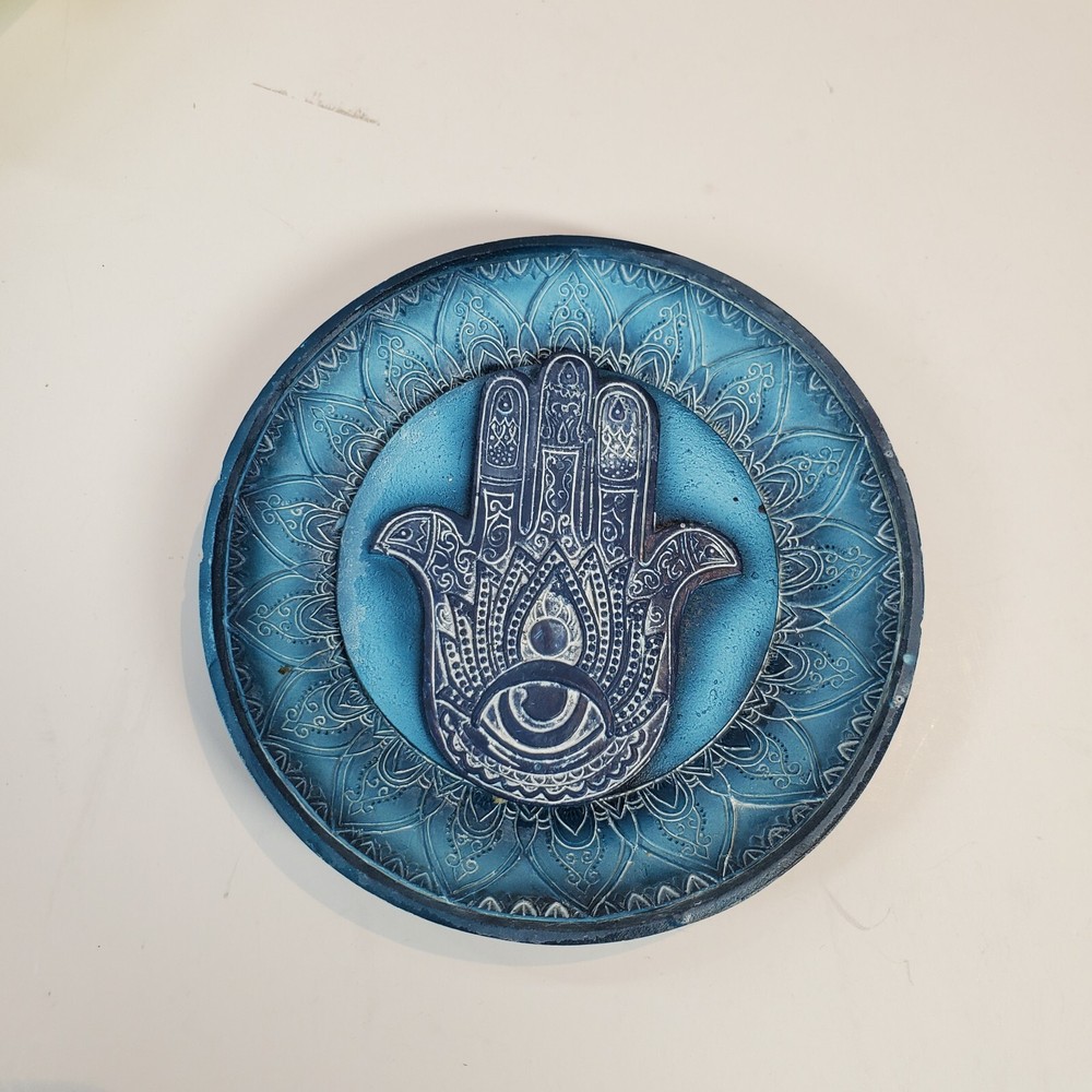 Blue Hamsa Incense Burner